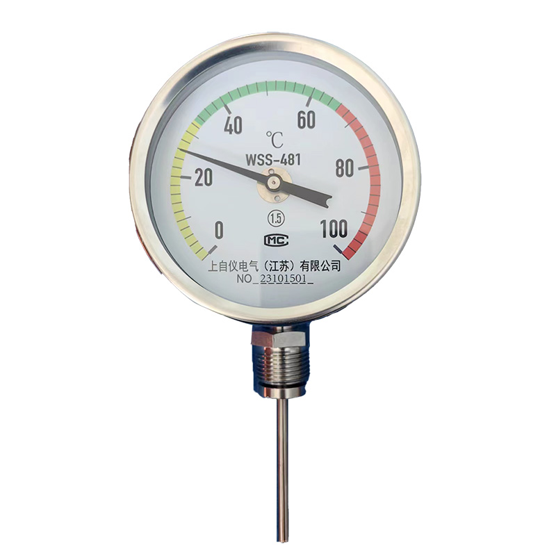 上自?xún)xWSS-481萬(wàn)向型雙金屬溫度計(jì)